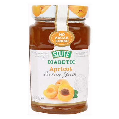 Stute - No Sugar Added - Apricot Extra Jam - Bottle - 430 Gram