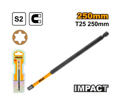 INGCO -  Impact screwdriver bit T25 250MM SDBIM71T25250