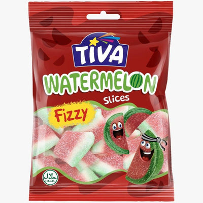 TIVA - Fizzy Watermelon Jelly - 80g - 72-Pack Carton