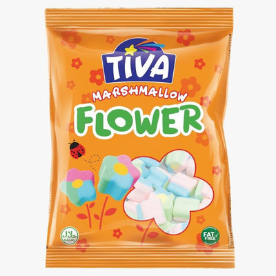 TIVA - Flower Marshmallow - 140g - 24-Pack Carton