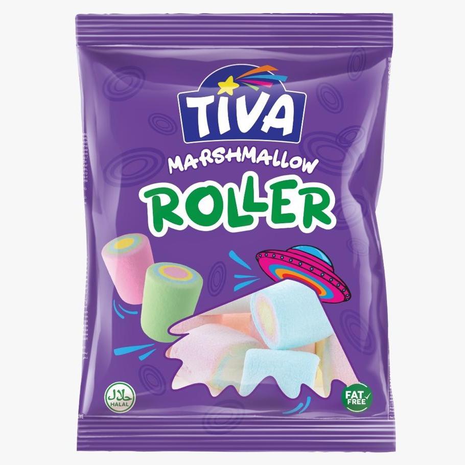 TIVA - Roller Marshmallow - 140g - 24-Pack Carton