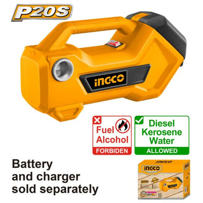 INGCO -  Cordless transfer pump 20v TPLI2001