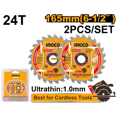 INGCO -  Ultra-thin TCT saw blade set  TSB1653