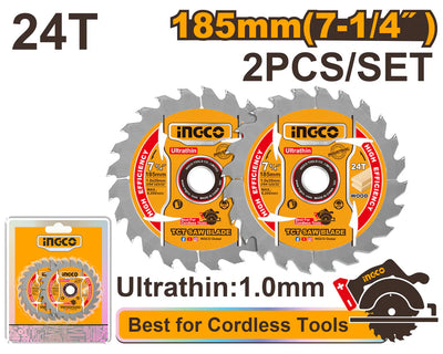 INGCO -  Ultra-thin TCT saw blade set  TSB1853