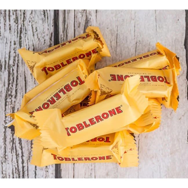 Toblerone Tiny - Milk Chocolate With Honey & Almond Nougat Bar - New Edition Packet - 200Gram