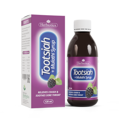 Herbiotics - Toot Siah+Mulathi - Syrup - 120ml - Respiratory Support