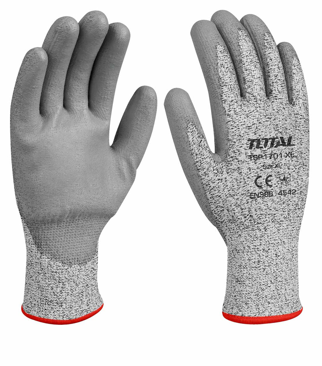 Total Level 5 Cut Resistant Gloves XL (HPPE/PU) - TSP1702-XL | Jodiabaazar.com