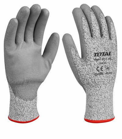 Total Level 5 Cut Resistant Gloves XL (HPPE/PU) - TSP1702-XL | Jodiabaazar.com