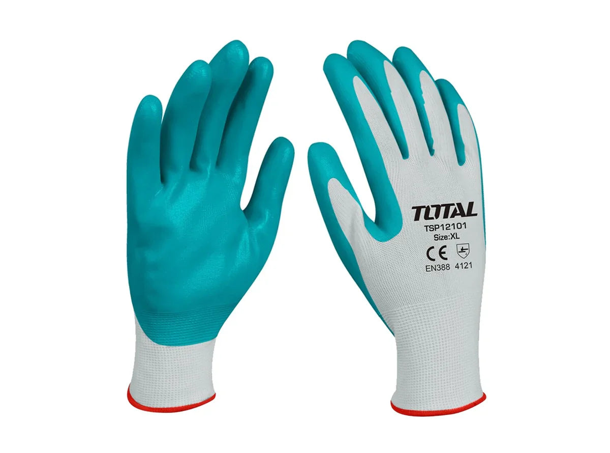 Total Nitrile Coated Work Gloves XL - Oil Resistant | TSP12102 | Jodiabaazar.com