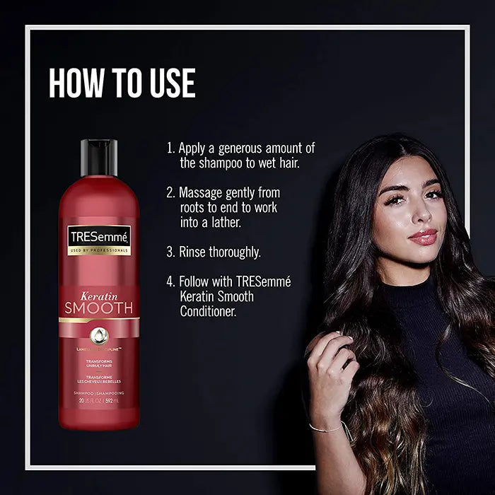 Tresemme - Keratin Smooth - Pro Collection Shampoo - With Marula Oil - 592 ml