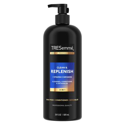Tresemme - 3-in-1 Shampoo Conditioner & Detangler - Clean & Replenish - 828 ml (28oz)