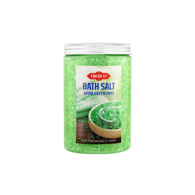 Fresh St - Apple Green Mint Bath Salt - Personal Care - Bath Salt - 1000g - Refreshing Mint Blend