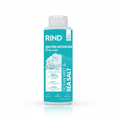 RIND - gentle exfoliate body wash - OCEAN MIST & SEA SALT - 606ml