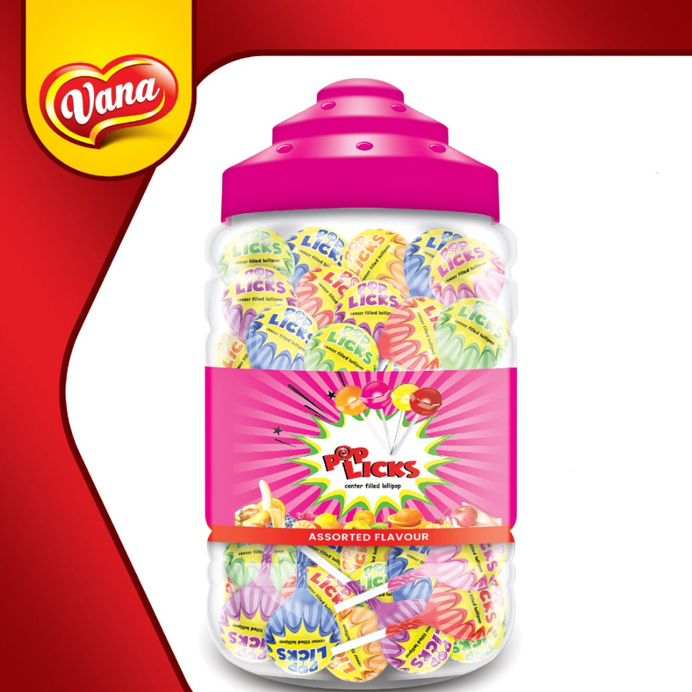 VANA - PopLick's - 1600gm - (100 Pieces Jar) - 12 CT