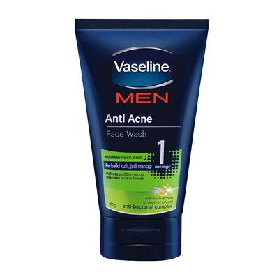 Vaseline Men - Anti Acne - Face Wash - Anti Bacterial - 100ML