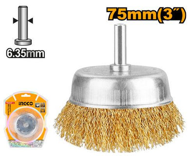 INGCO -  Wire cup brush 75mm WB30751