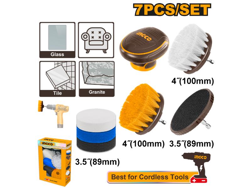 INGCO -  7 Pcs Cleaning brush set  WCB0701