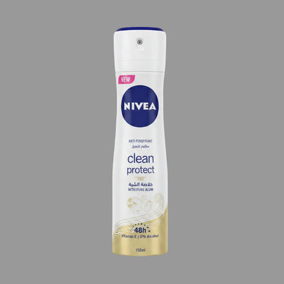 NIVEA - CLEAN PROTECT - Anti-Perspirant Deodorant Spray - 150ml