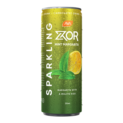 ZOR - Flavored Drink - 330 ml x 12 - Mint Margarita
