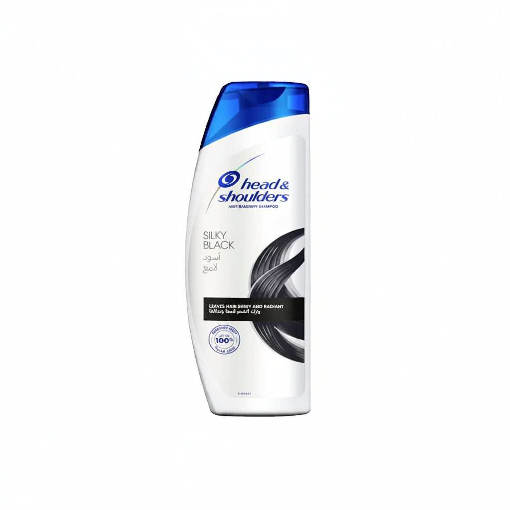 head & shoulders - ANTI-DANDRUFF SHAMPOO - SILKY BLACK - 185ml