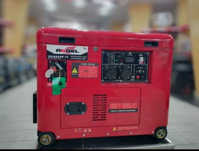 Angel - AG 10000 W-SE 8.0 KVA ( 6500 Watts) Petrol + Gas Canopy - Generator | Jodiabaazar.com