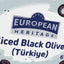 European Heritage - Sliced - Ripe Black Olives - 3000 GM (1560g Drained Weight)