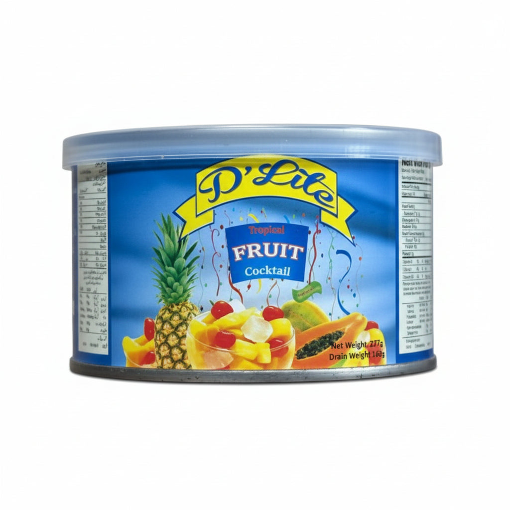 D' LITE - TROPICAL FRUIT COCKTAIL - 277g Can x 24 Pcs