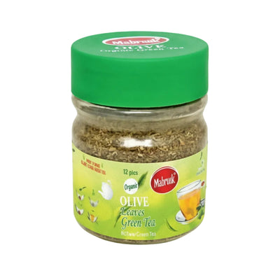 Mabrook - OLIVE LEAF GREEN TEA - 125gm Jar / 12 Pcs per Carton