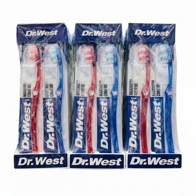 Dr. West - TOOTH BRUSH - 12 Brushes Pack