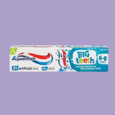 Aquafresh - BIG TEETH - 6-8 Years - Toothpaste for Kids - 50ml