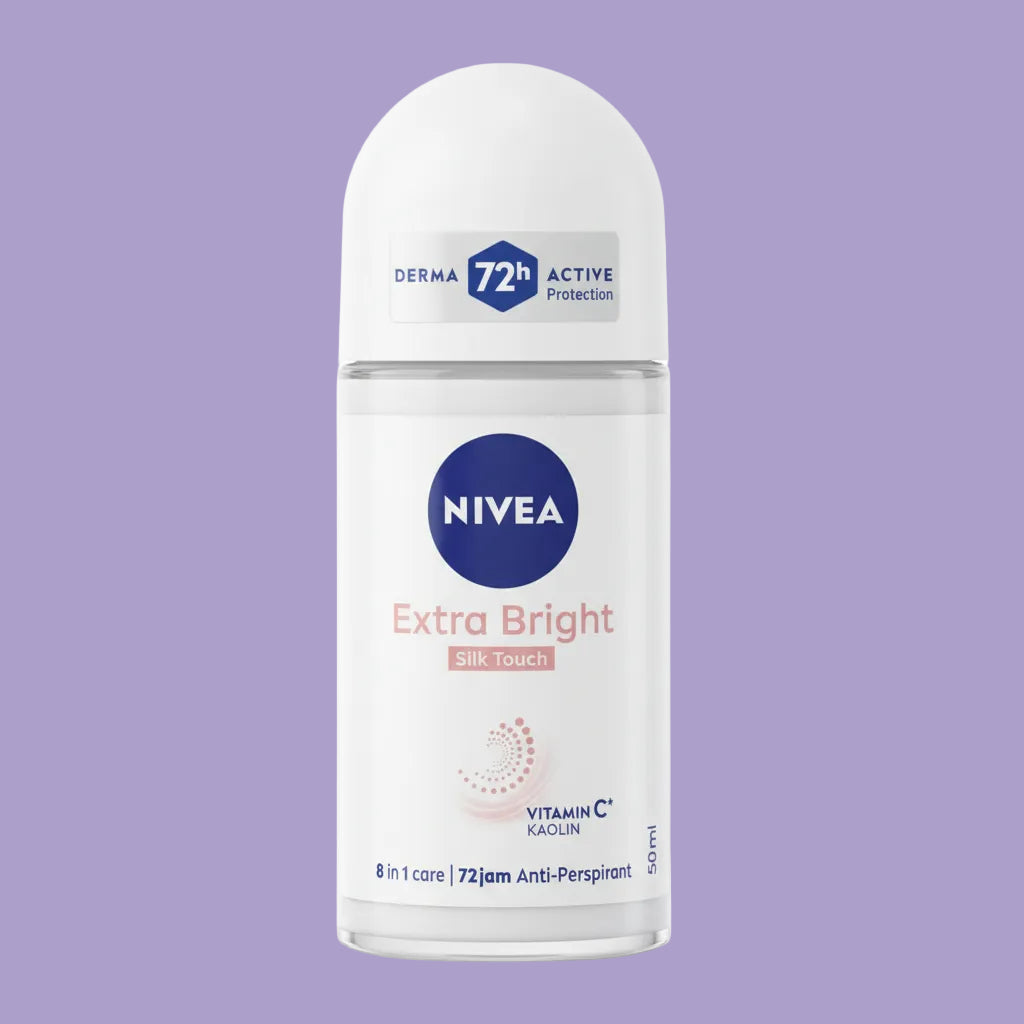 NIVEA - EXTRA BRIGHT - SILK TOUCH - Anti-perspirant - Roll On- 50ml