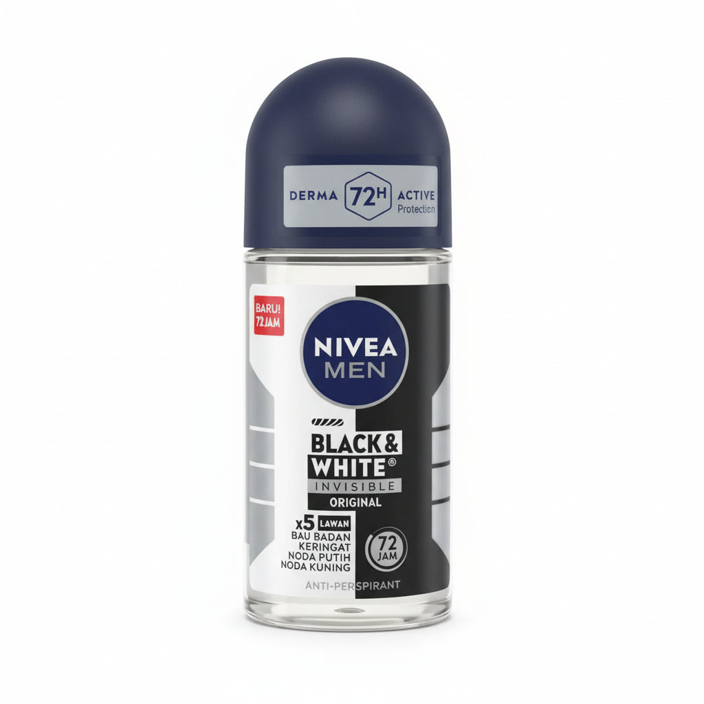 NIVEA MEN - BLACK & WHITE Original - Deodorant Roll On - 50ml