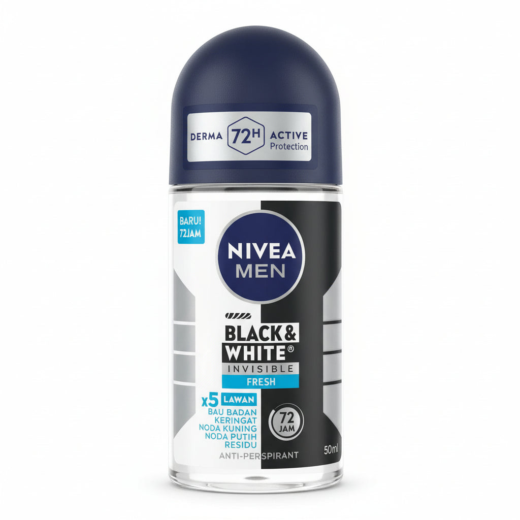 NIVEA MEN - BLACK & WHITE Fresh - Deodorant Roll On - 50ml