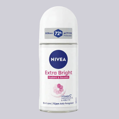 NIVEA - EXTRA BRIGHT - Radiant & Smooth - Anti-Perspirant Roll On - 50ml