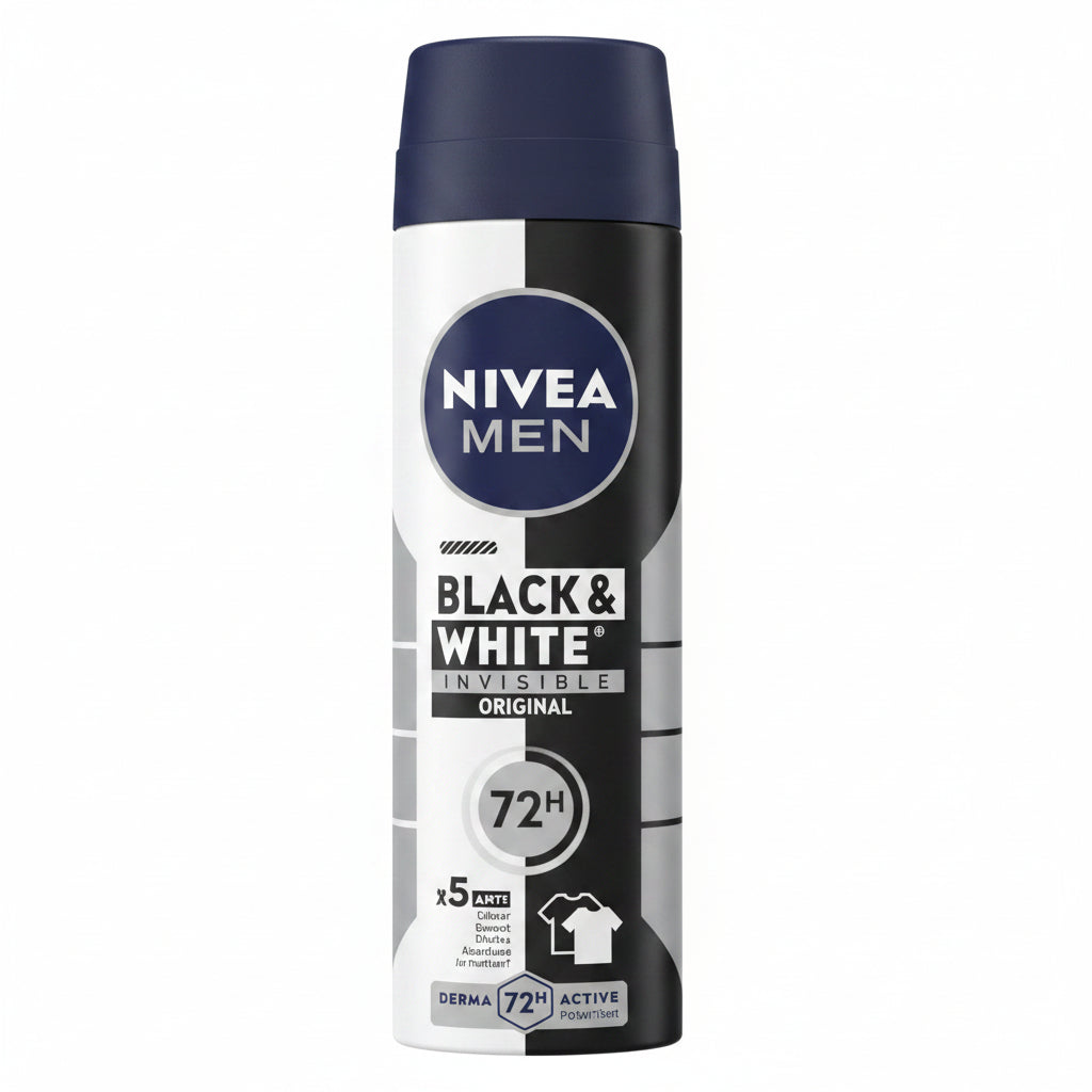 NIVEA MEN - BLACK & WHITE - INVISIBLE - Original - Deodorant Spray - 150ml