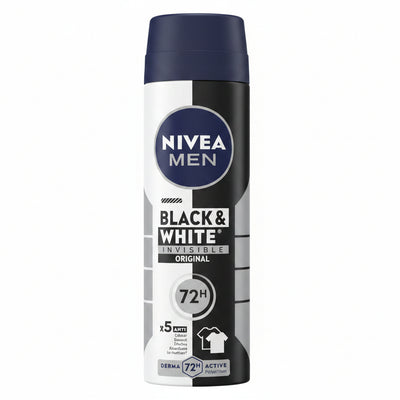 NIVEA MEN - BLACK & WHITE - INVISIBLE - Original - Deodorant Spray - 150ml