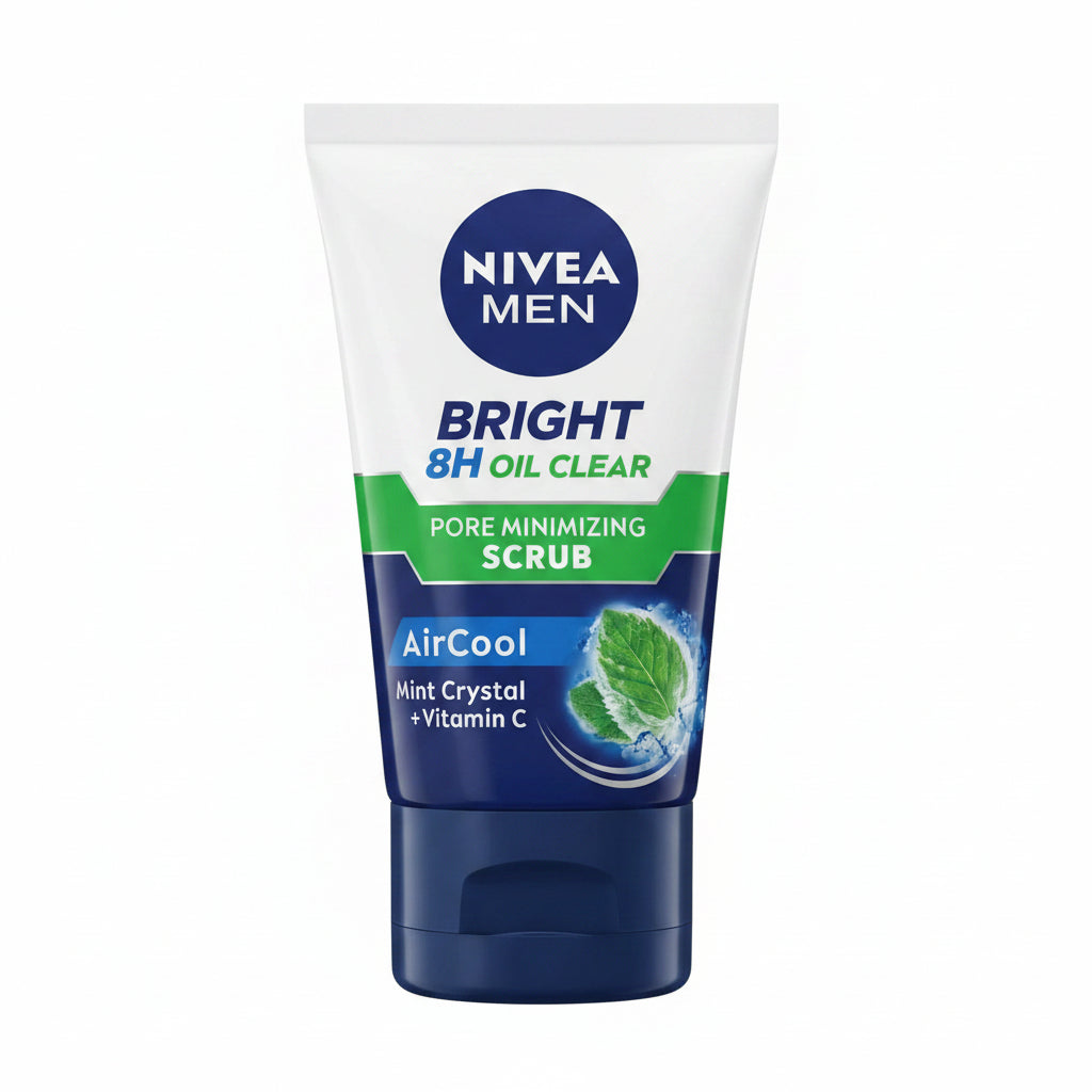 NIVEA MEN - BRIGHT 8H OIL CLEAR - Pore-Minimizing SCRUB - 100ml