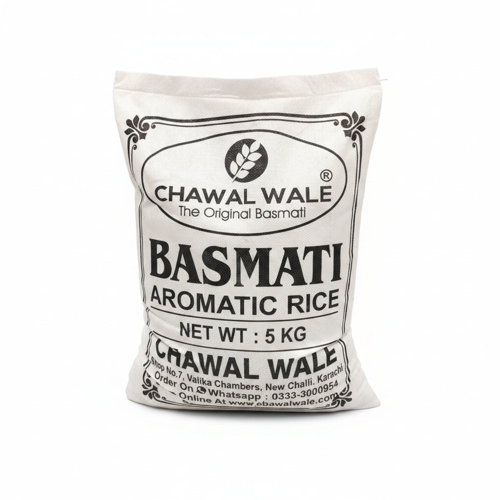 BASMATI AROMATIC RICE - CHAWAL WALE - 25kg Bag