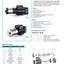 LEO - ECHM10-50 - 2200W - 3.0 HP -  Stainless Steel Multistage Centrifugal Pump- 220V~240V SINGLE PHASE- SIZE:- 1 1-2" X 1 1-4"- European STANDARD