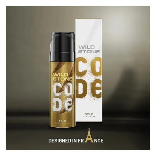 Wild Stone - Code - Gold - Perfume Body Spray - For Men - 120 ml