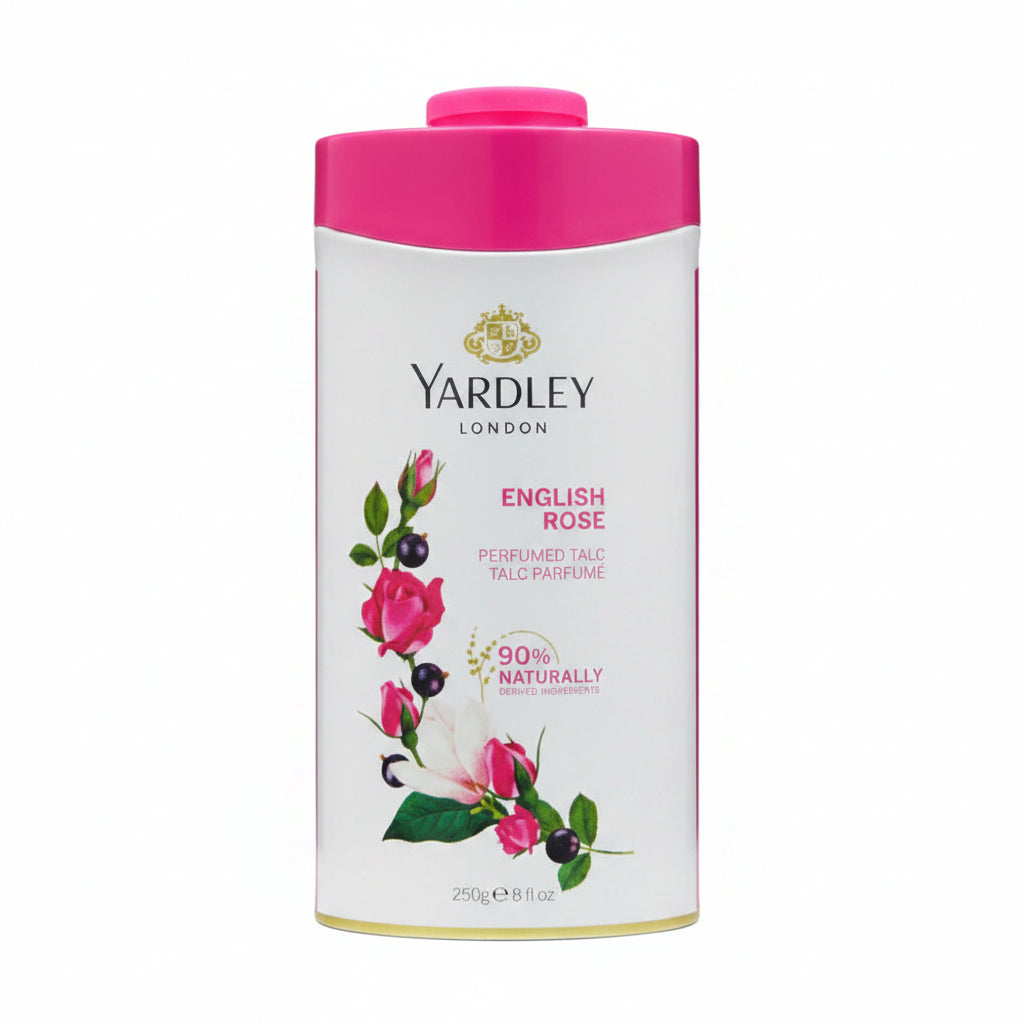 YARDLEY London - ENGLISH ROSE - Perfumed Talc - 250g / 8.8oz