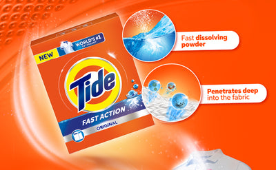 Tide - Detergent Powder - Top Load - Fast Action - Original Scent - 2.5Kg