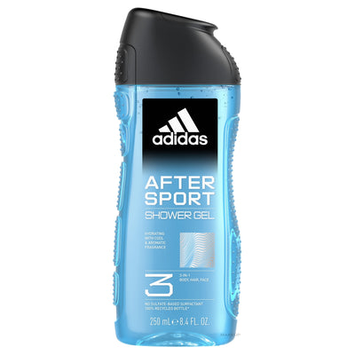 Adidas - Shower Gel - After Sport - 3in1 Refreshing - Body Hair & Face - 250ml