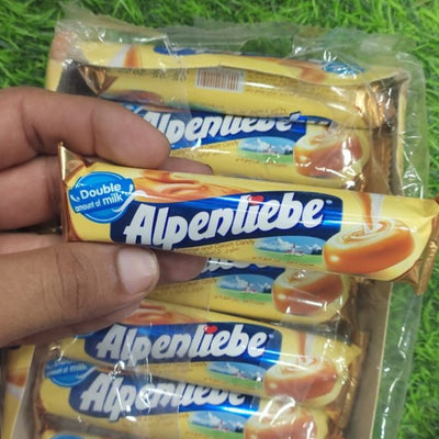 Alpenliebe - Rich Milky Cream & Caramel Candy - 16 rolls (9 pcs per roll) - 28 gm