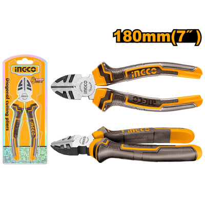 INGCO -  Diagonal cutting pliers 180mm two color HDCP08188