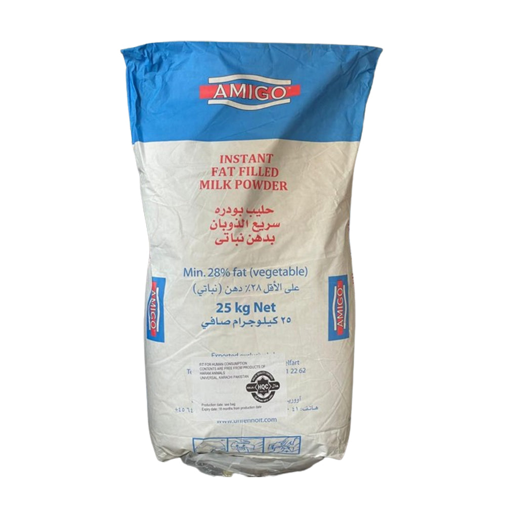 AMIGO - Instant Fat Filled Milk Powder - 25 KG - 28% Fat