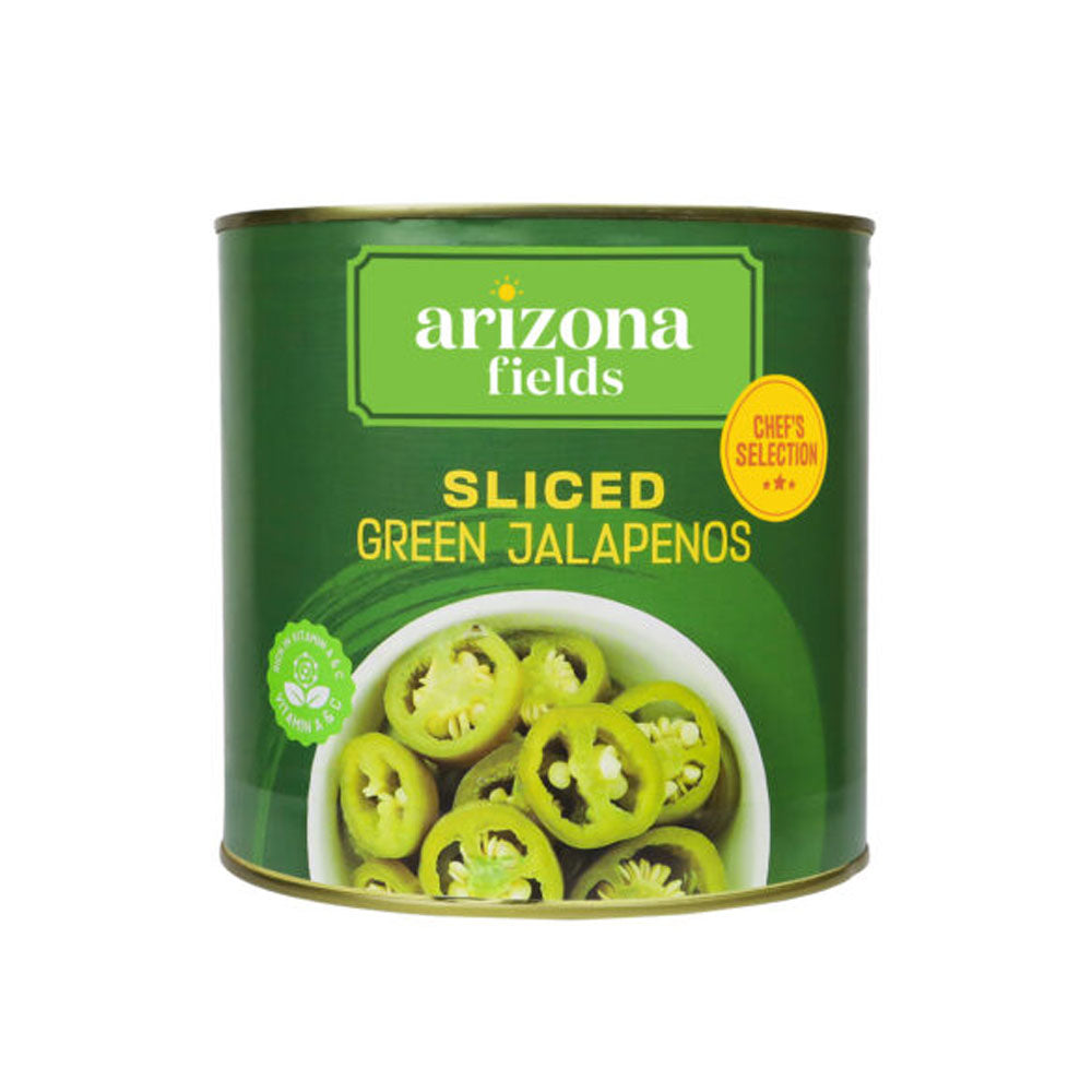 Arizona Fields - Green Jalapenos - Sliced - 2840 gm