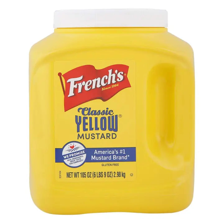 French's Mustard Jar - Classic Yellow - 2.97 KG (105oz) - (Imported)
