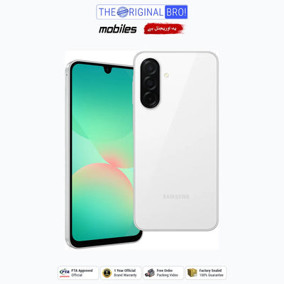 Samsung Galaxy A26 5G | 8GB - 256GB | PTA Approved | 1 Year Official Warranty | Factory Sealed | The Original Bro Mobiles