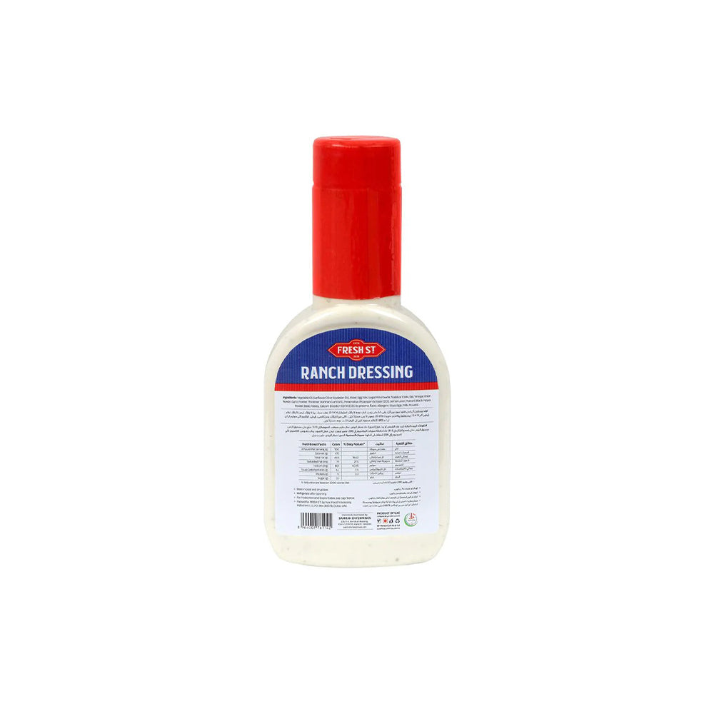 Fresh St - Ranch Salad Dressing - Dressing - PET Bottle - 237ml - Classic Buttermilk Style